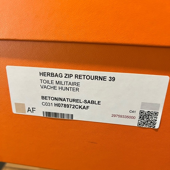 🔥 HERMES HERBAG 39” 🔥 Classic orange. - Picture 9 of 9